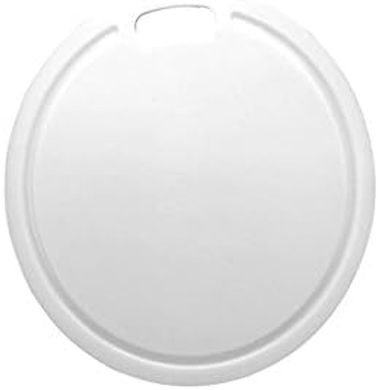 Tabla de Cortar Redonda Apollo: Polipropileno, 30 cm, Blanco
