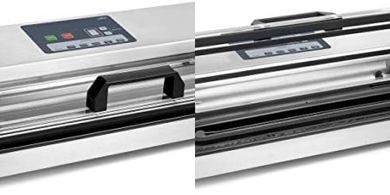 Selladora al vacío Lacor: Acero inoxidable, hermética, 650W, 40cm.