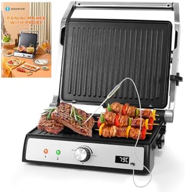 Parrilla Aigostar Max Pro: Plancha, panini, sandwichera 2000W