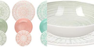 Servicio de mesa Gipsy Soft Tognana, 18 piezas porcelana
