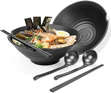 Juego de 6 Cuencos Ramen Japoneses Grandes (37 oz)
