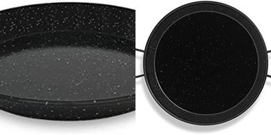 Menax 55cm Vitrified Enamel Steel Paella Pan