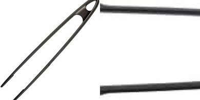 Pinzas de cocina Westmark: 29cm, plástico negro.
