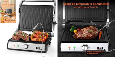 Parrilla Aigostar Max Pro: Plancha, Panini, Sandwichera 2000W
