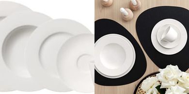 Villeroy & Boch Twist White: Vajilla básica 30 piezas, porcelana premium.
