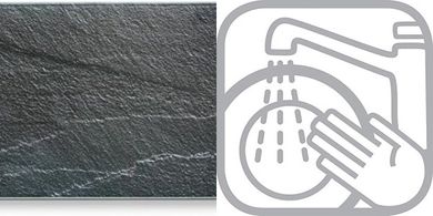 Tabla de cortar Zeller, vidrio gris, 30x20x3 cm