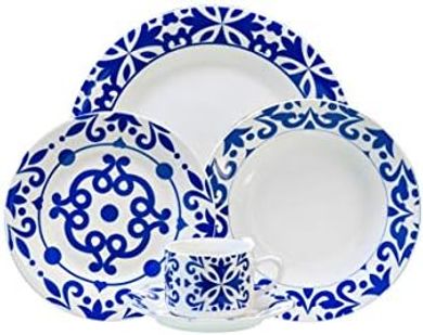 Vajilla de porcelana Bengoa: 30 piezas, elegante, 6 servicios.
