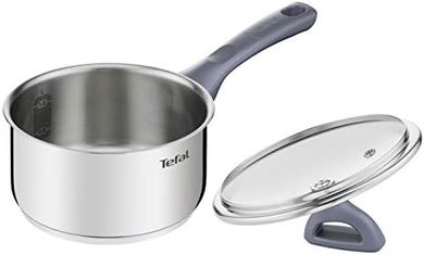 Cazo Tefal Daily Cook 16 cm: Acero inoxidable, base reforzada, inducción.
