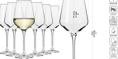 Copas de vino blanco Krosno Avant-Garde: 6 piezas, 390 ml.
