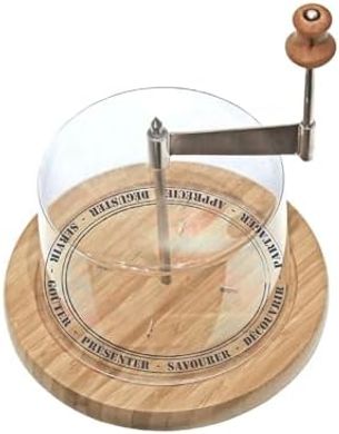 Quesera Bistrot Madera Beige:  Small, wooden, beige cheese board.
