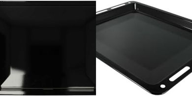 Bandeja horno Bosch, 46x36,6x3,2cm, negra.
