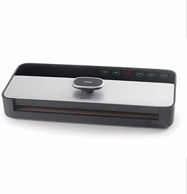 Lacor - 69357 Máquina de Vacío SMART2 con sistema Ultrarrápido, Doble Bomba de vacío con Succión de 5 L/min, Tapa Extraíble, Medidas 38x16x6 cm, Gris y Negro