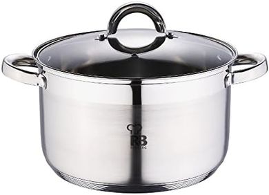Cacerola RENBERG Alexander 24cm, 6.3L, acero inoxidable, 5 capas.