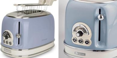 Tostador Ariete Vintage Azul: 810W, 2 ranuras