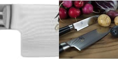 Cuchillo Santoku Shun Classic: Damasco 32 capas, 14cm, VG MAX
