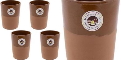 Spanish Red Clay Beer Mugs (4-pack, 500ml)
