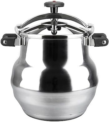 Olla a presión Alustar Magefesa 22L: profesional, aluminio extragrueso, 3 seguridades.