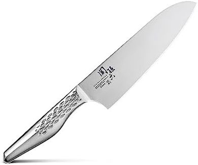 Cuchillo Santoku KAI Seki Magoroku: Acero inoxidable 16,5cm, filo convexo.
