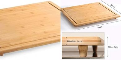 Tabla de cortar bambú Kesper: 56x50cm