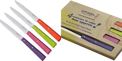 Cuchillos Opinel Esprit: juego de 4, mango coloreado, 11cm
