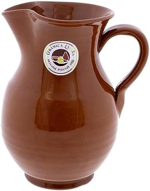 Handmade Spanish clay jugs (1 liter): beer, milk, juice, water.
