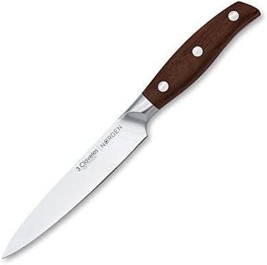 Cuchillo Cocina 3 Claveles Nørden: Acero Inoxidable, Mango Roble (13cm)
