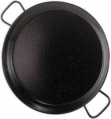 Paella pan, 70cm, enamelled, 25 servings.