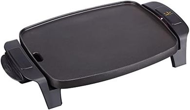 Plancha Jata GR205: Antiadherente, 1000W, 28x22cm. Fácil limpieza.