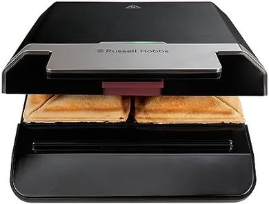 Sandwichera Russell Hobbs: Antiadherente, rápida, fácil limpieza, 750W.