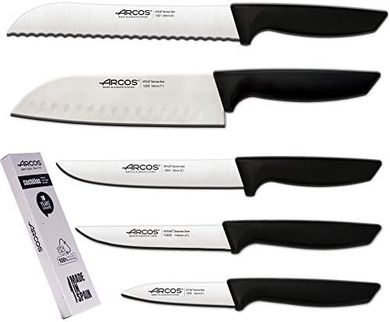 Juego de cuchillos Santoku profesionales de acero inoxidable (5 piezas)
