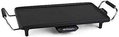 Plancha Orbegozo TB2203: antiadherente, termostato, asas frías, 2000W