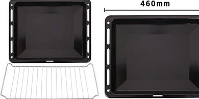 Juego de horno: bandeja y rejilla esmaltadas (46x37.5cm)