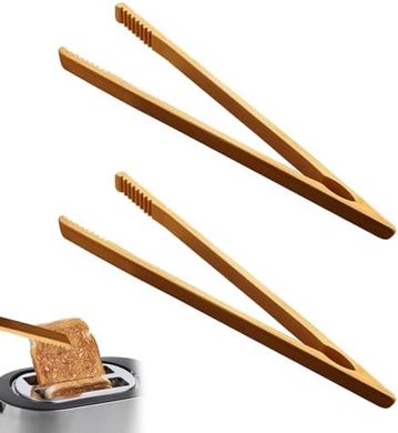Pinzas de bambú para cocina y barbacoa (25cm)