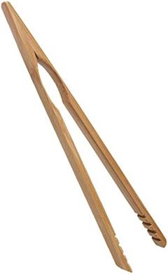 Pinzas de bambú reutilizables para cocina y barbacoa (20cm)