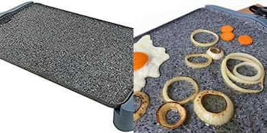 Plancha Jata GR600AM: Antiadherente, resistente, 2500W, fácil limpieza.