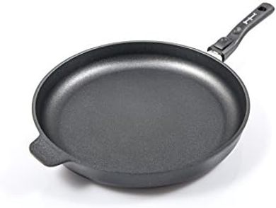 Sartén Plana Gerti Gundel, 32 cm, mango desmontable, aluminio fundido.