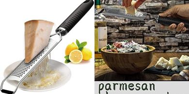 Ralladores de cocina: acero inoxidable, mango TPR, protector.
